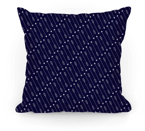 Navy Diagonal Arrow Pattern Pillow - Going For A Nap (484x484), Png Download