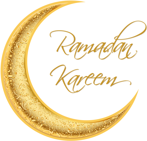 Ramadan Kareem Mubarak Golden Moon Illustration - Moon Ramadan Kareem Png (640x640), Png Download