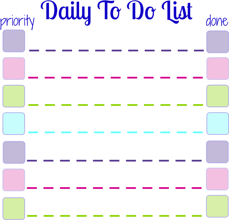 Make Your Own Daily To Do List Sticky Notes With This - Lavender (800x800), Png Download