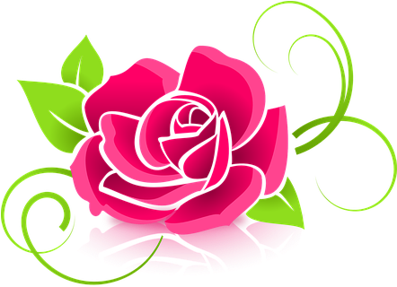 Rose Graphic Flower Deco Decorative Floral - Grupo Rosa De Saron (441x340), Png Download
