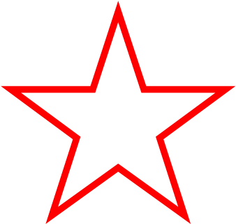 Free Transparent Hollow Star Shaped Graphics - Coloring Numbers For Preschool (680x670), Png Download