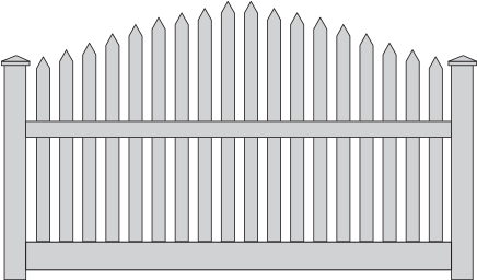 Toucan Picket Fence - Picket Fence (450x300), Png Download