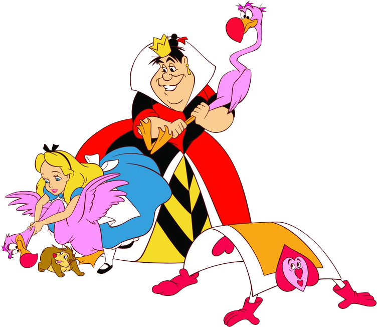 Download Alice In Wonderland Group Clipart - Disney Alice In Wonderland  Croquet PNG Image with No Background 