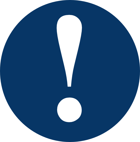 How To Set Use Dark Blue Caution Svg Vector (588x597), Png Download
