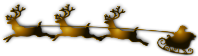 Christmas Reindeer - Reindeer (800x230), Png Download