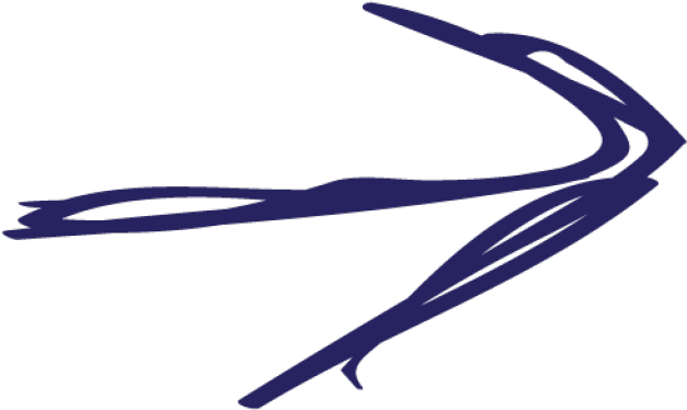 Drawn Arrow Blue - Drawing (640x480), Png Download