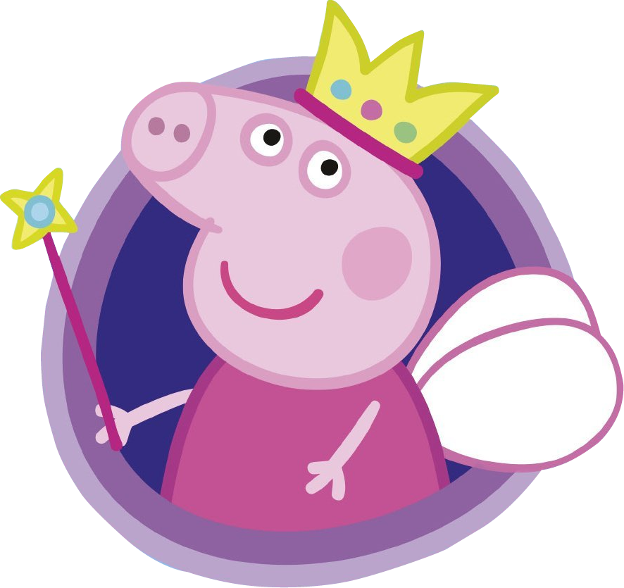 Peppa Pig Princess Png Clip Freeuse Stock - Peppa Pig Fairy Tale Little Library (board Books) (886x835), Png Download