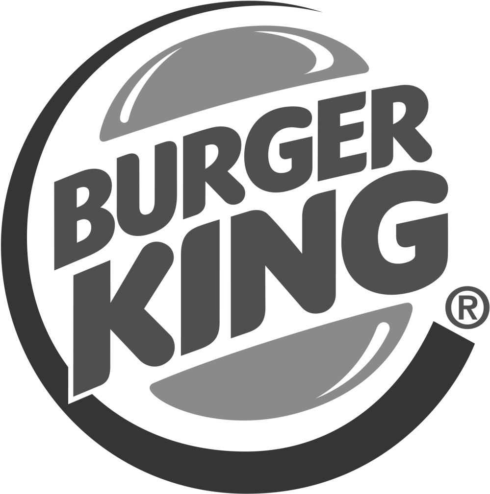Burger King Logo Black And White - Burger King Logo B&w (1024x1024), Png Download