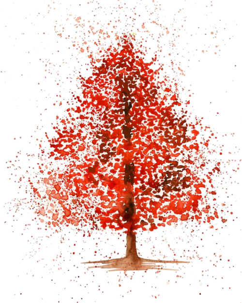 Fall Tree Overlay By Très Cool - Visual Arts (500x625), Png Download