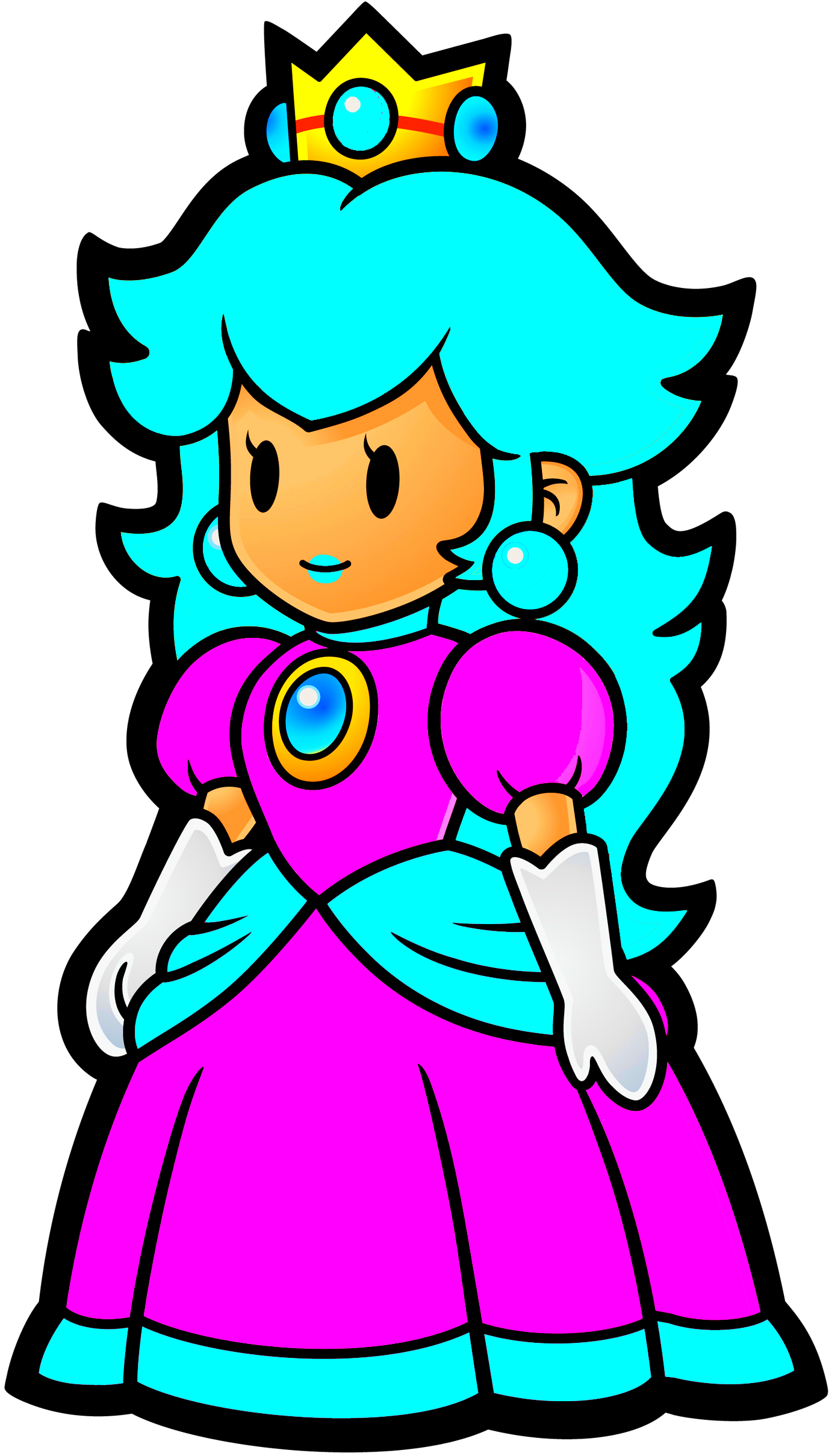 Anime Wallpaper HD: Paper Mario And Peach.