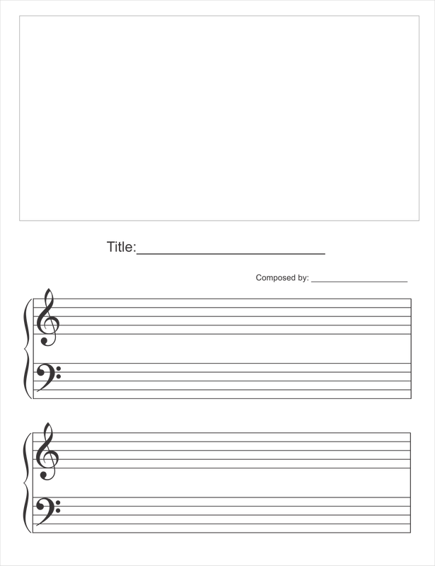 Junior Composition Paper - Note De Musique (615x800), Png Download