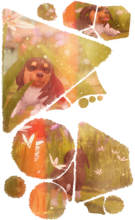 His Name Is Nacho And I Lob Him Very Much - Painting (500x733), Png Download