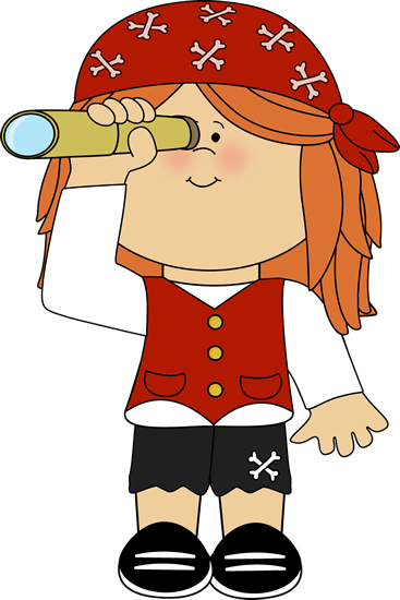Best Related Of Girl Pirate Clipart - Pirate Clip Art Girl (367x550), Png Download