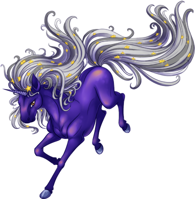 Star Unicorn - Night Unicorn Transparent (400x400), Png Download