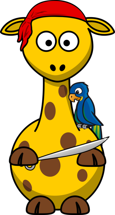 Baby Giraffes Leopard Drawing Animal - Cartoon Giraffe (403x750), Png Download