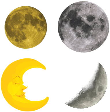 Transparent Background Moon Png (400x400), Png Download