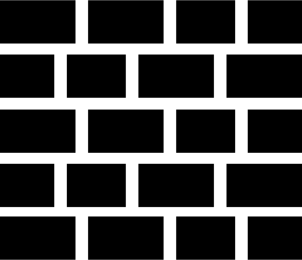 Brick Wall I - Bricks Icon (980x844), Png Download