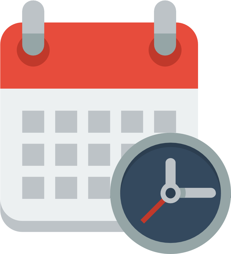 Calendar Clock Icon - Date And Time Png (1024x1024), Png Download