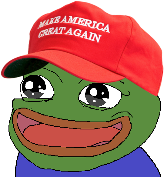 Anyone Else Notice How Quiet All The Anti-trump Subs - Make America Great Again Pepe (651x641), Png Download