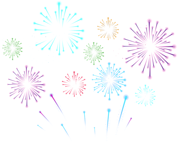 Fire Works Transparent (597x480), Png Download