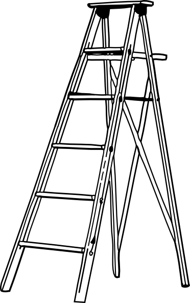 Ladder Svg Clip Arts 372 X 592 Px (372x592), Png Download