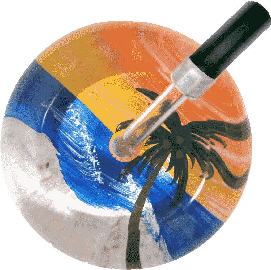 Palm Tree - Single Stethoscope - Ultrascope Pediatric Stethoscope - Palm Tree - Orange (900x900), Png Download