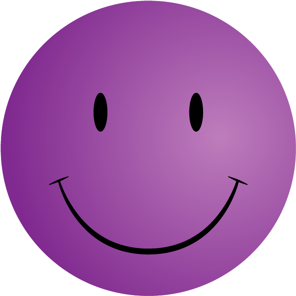Pictures Of Smiley Face Symbols - Purple Happy Face (766x766), Png Download