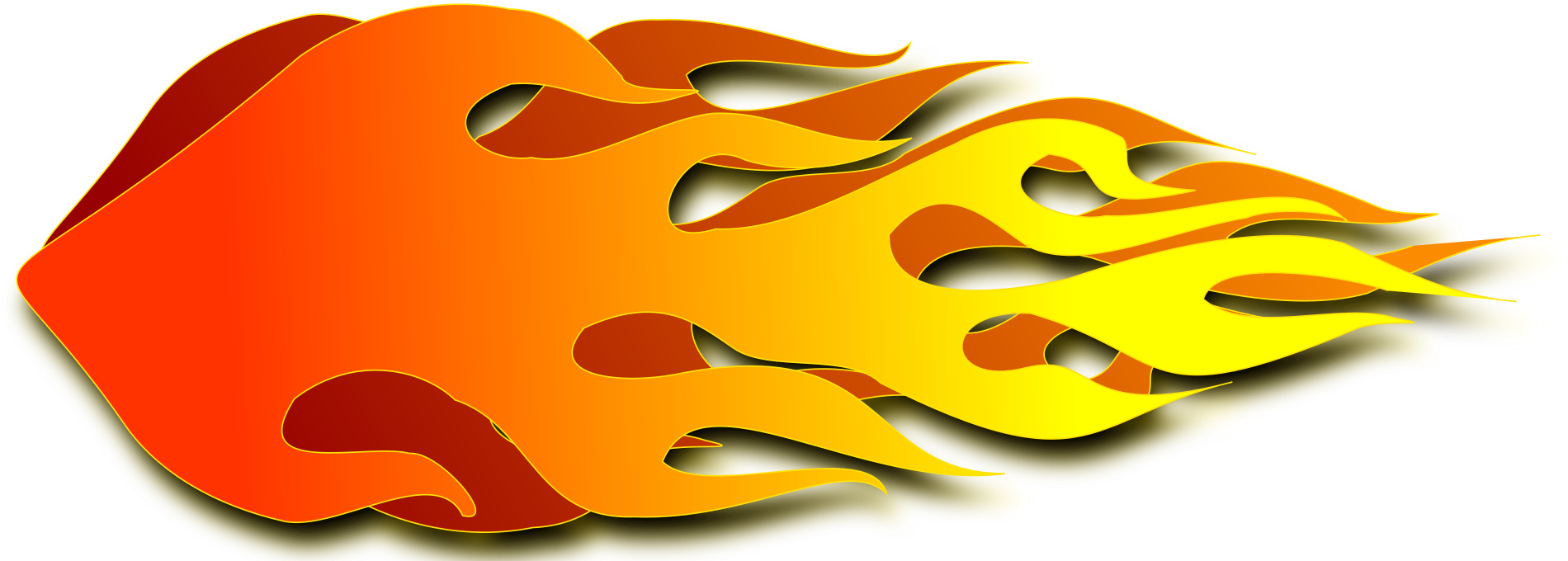 Flame Png (2400x768), Png Download
