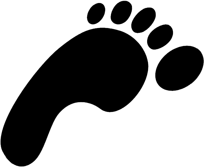 Dinosaur Footprint Clip Art - Footprint Clipart No Background (730x616), Png Download