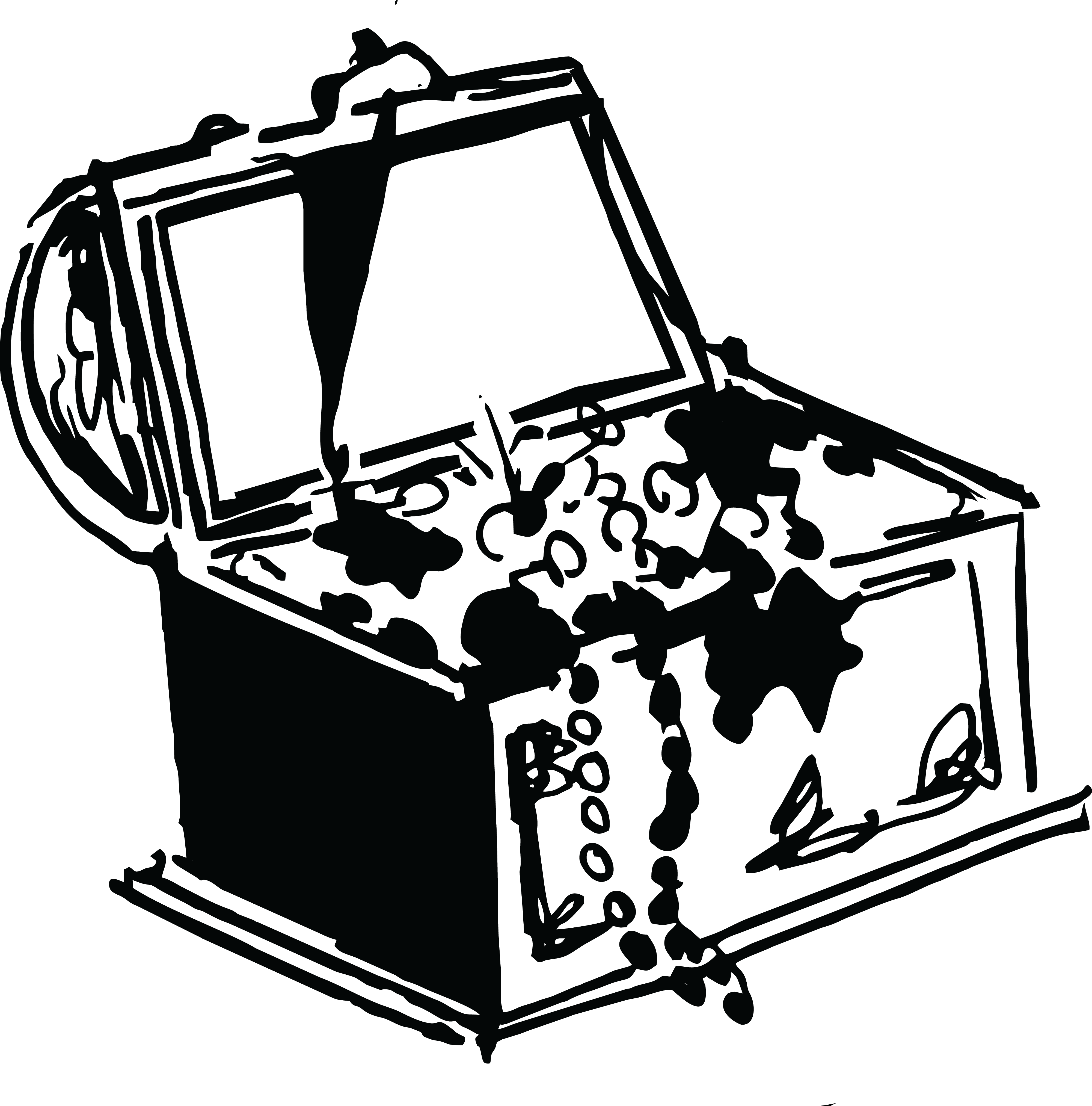 , , - Treasure Drawing Transparent Background Black And White (4000x4050), Png Download