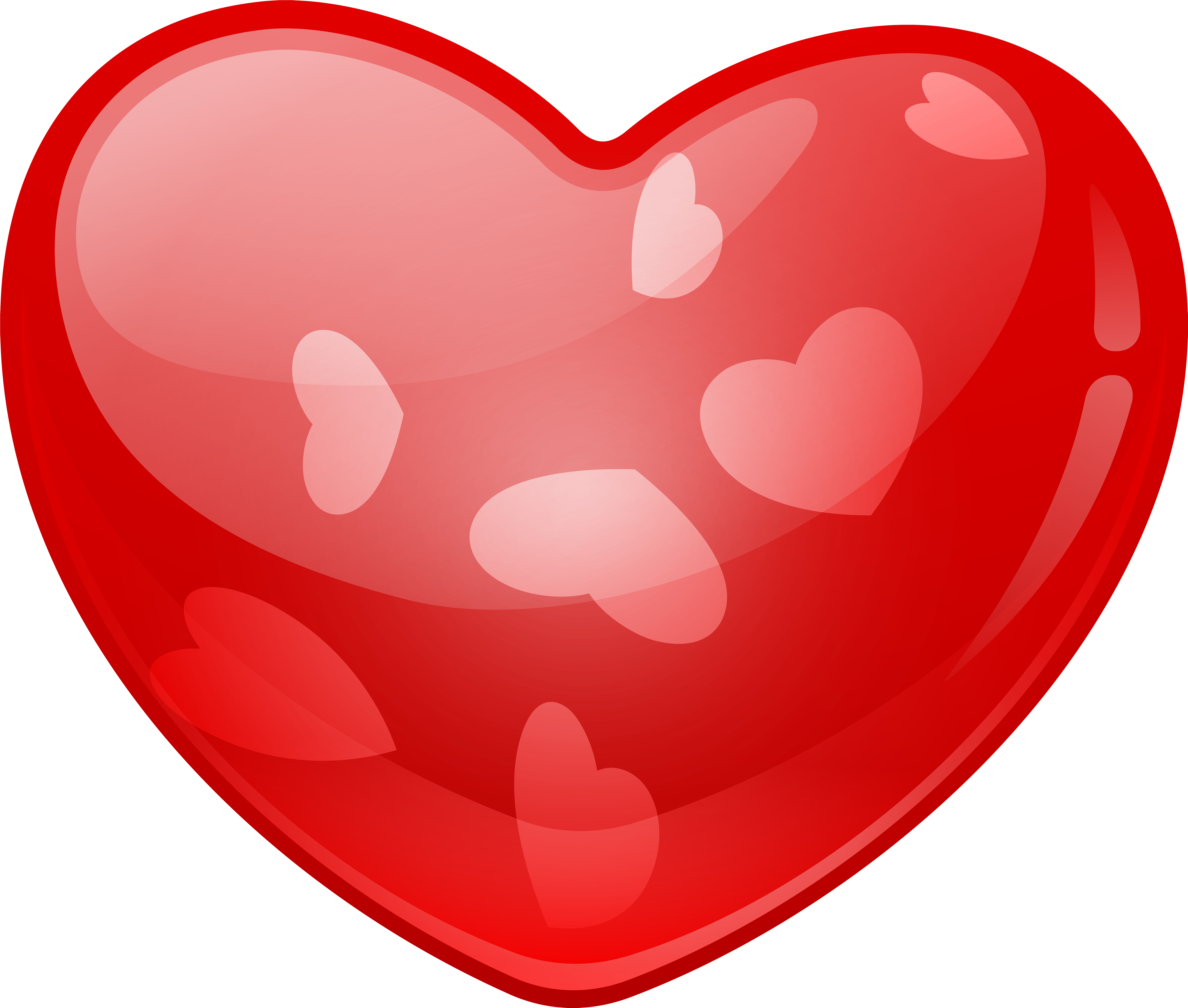 Pixel Heart Clipart (8000x6786), Png Download