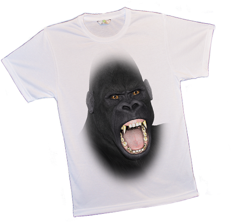 Big Animal Face T-shirts - Faces On T-shirts (511x504), Png Download
