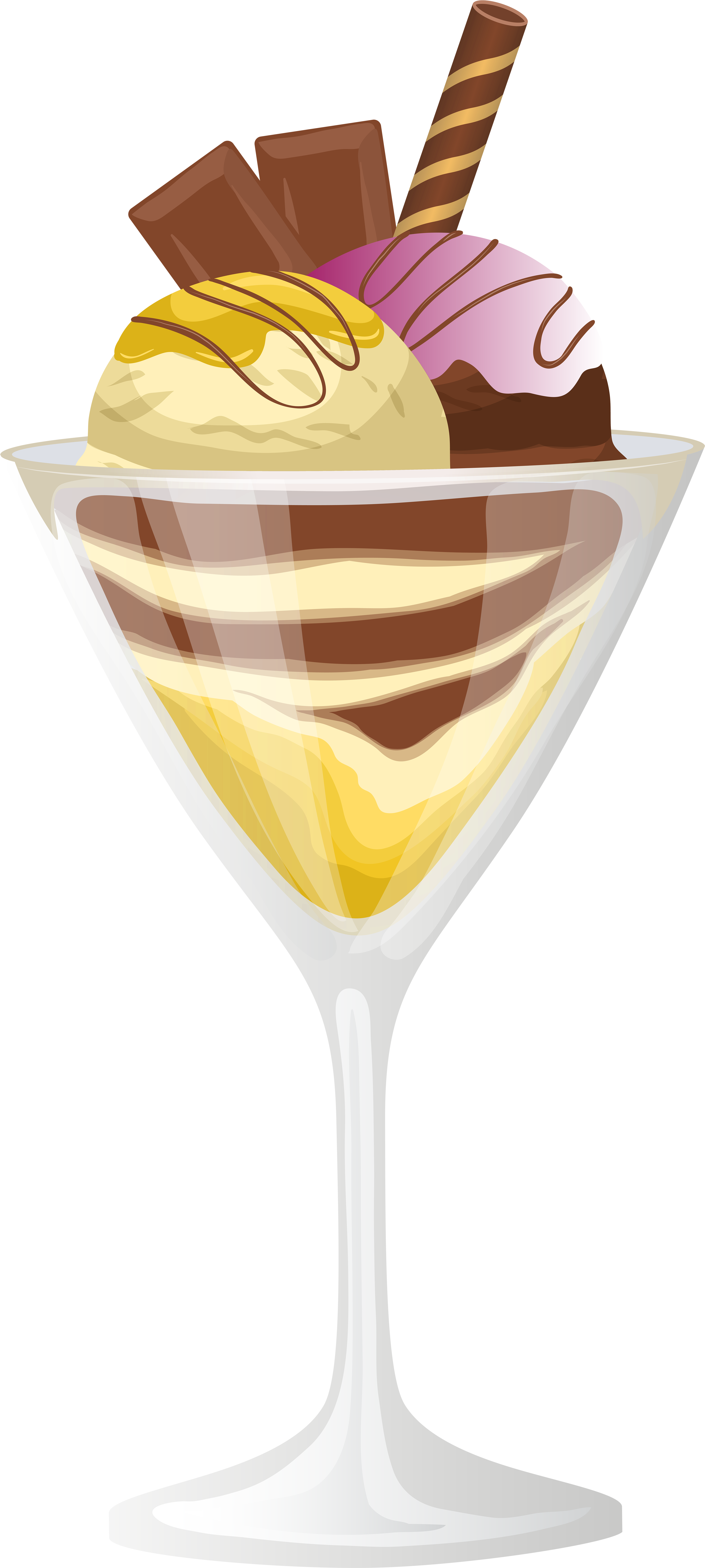 Ice Cream Sundae Png Clip Art - Ice Cream Sundae Png (3596x8000), Png Download