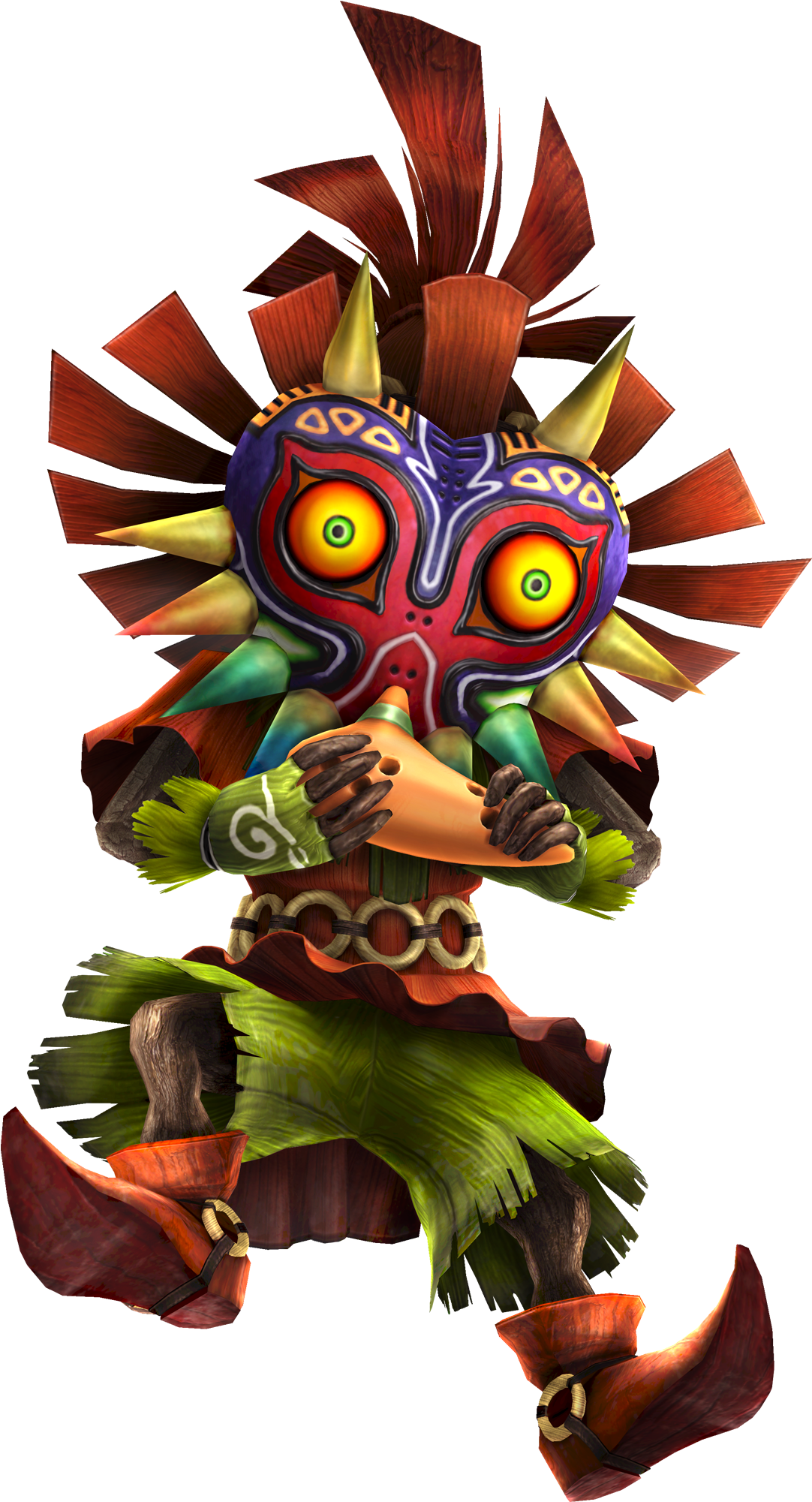 Skull Kid Ocarina - Skull Kid (2000x2000), Png Download