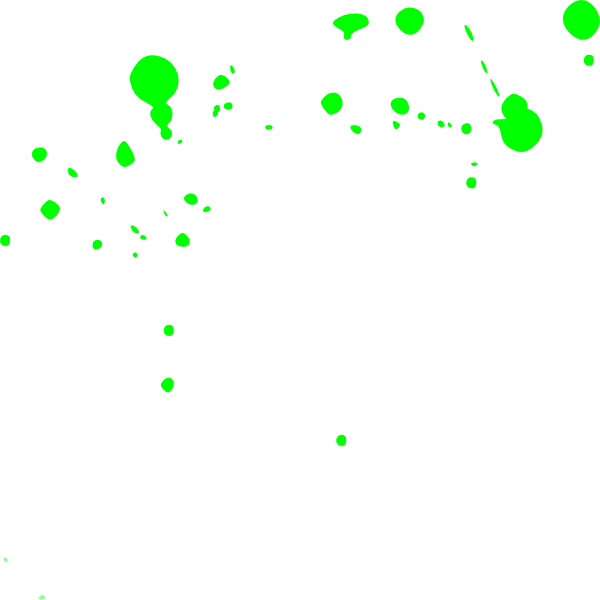 Splatter Green Clip Art - Neon Paint Splatter Png (600x600), Png Download