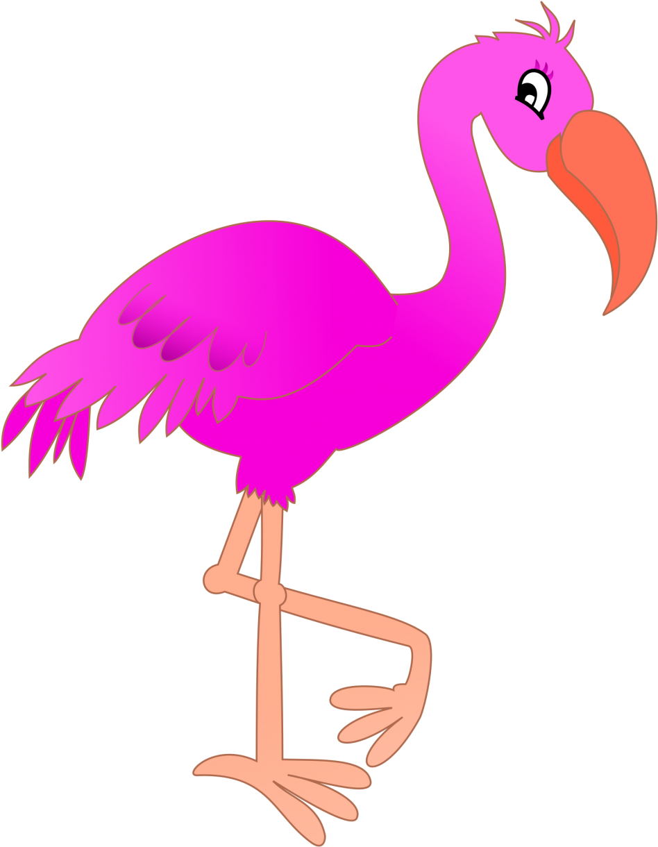 Download Png Transparent Photo Free Images Icons - Flamingo Clipart (1000x1328), Png Download