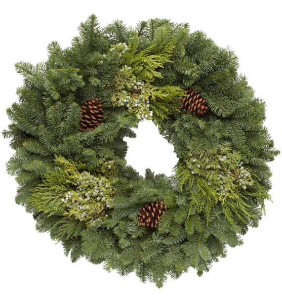 Fresh Wreath From Oregon - Wreath (480x480), Png Download