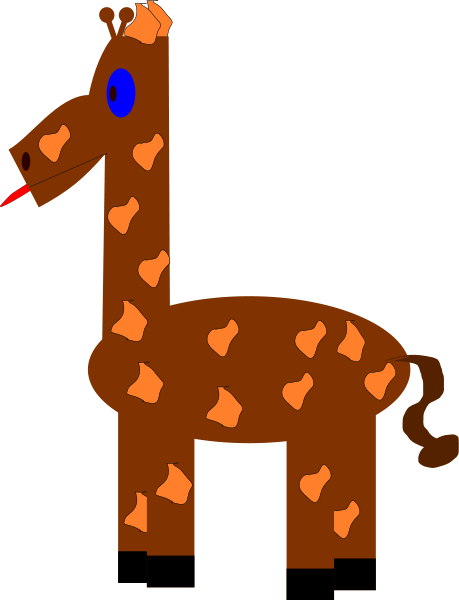 Funny Giraffe Png Clip Arts (459x600), Png Download