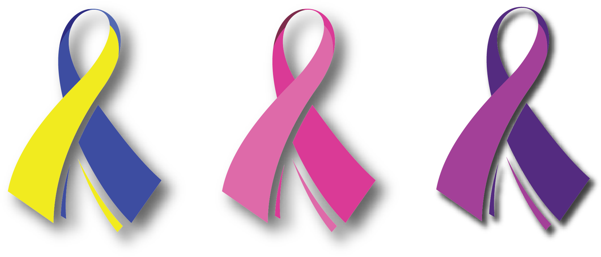 Down Syndrome Awareness Ribbon Clipart - Down Syndrome Awareness Month Ribbon (1929x843), Png Download