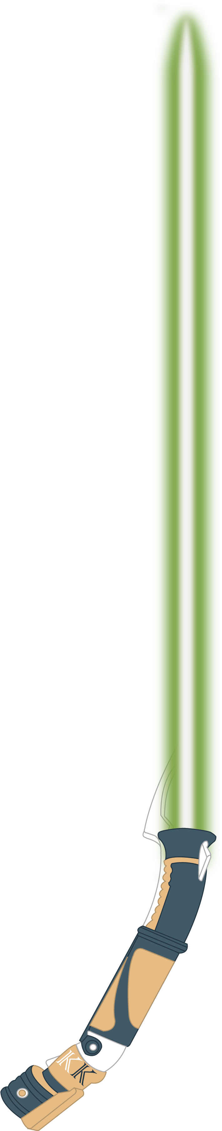 Kitty Katswell's Lightsaber - Colorfulness (732x3631), Png Download