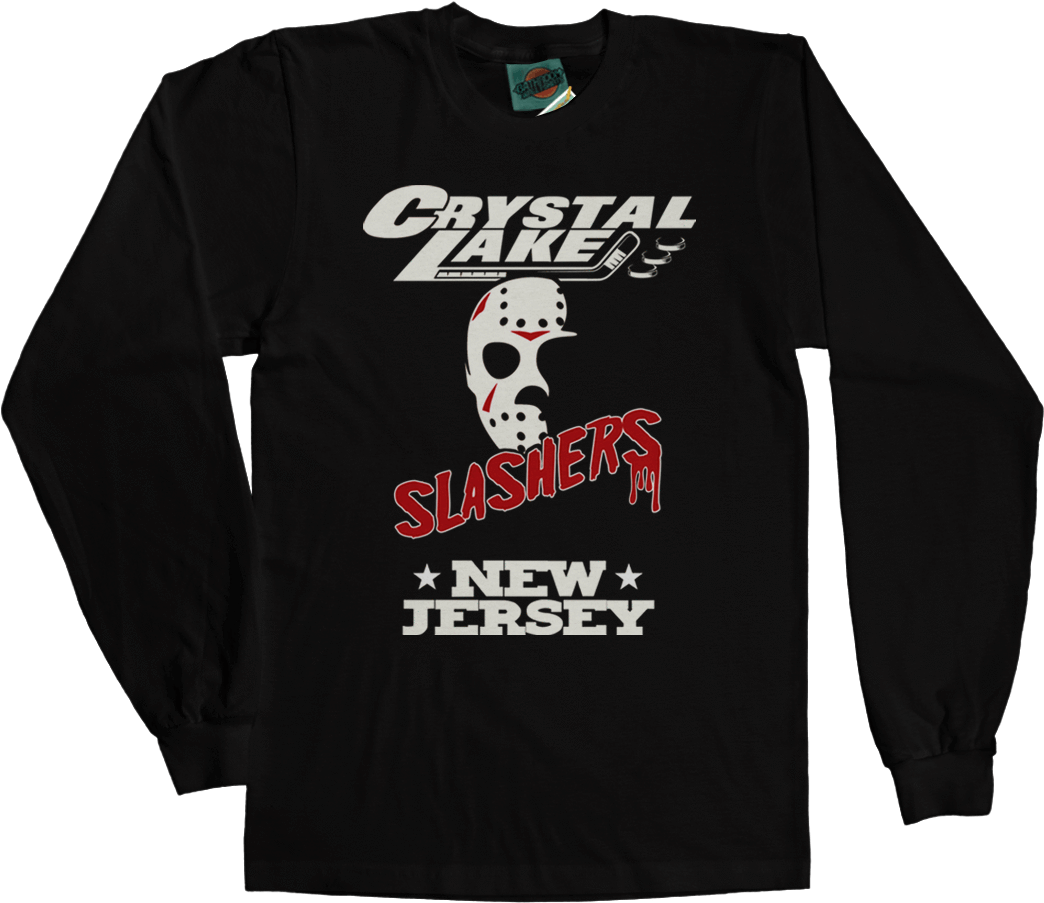 Friday 13th Part 3 Jason Voorhees Crystal Lake Slashers - Kylo Ren First Order Long Sleeve T-shirt Black Size (1134x945), Png Download