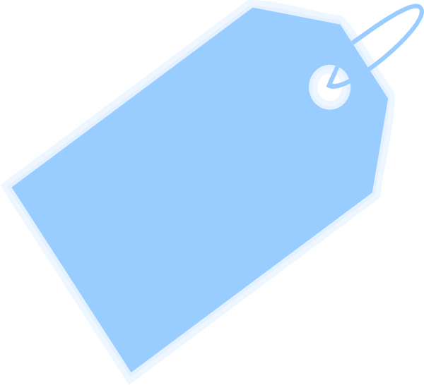 Blue Label Svg Clip Arts 600 X 546 Px (600x546), Png Download