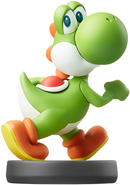 Yoshi - Yoshi Amiibo (500x537), Png Download