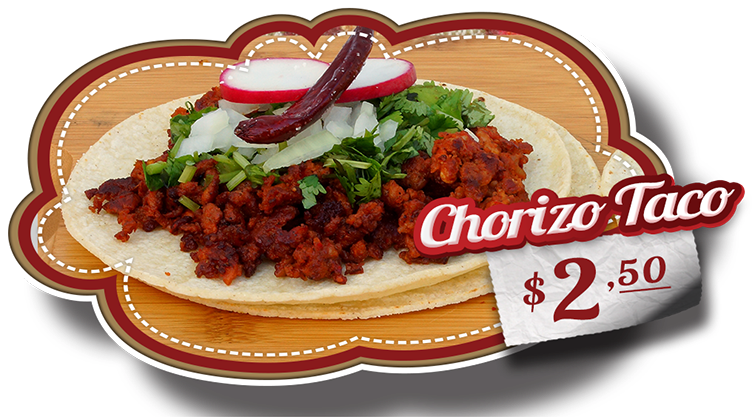 Tacos De Chorizo - Tacos De Chorizo Png (758x426), Png Download