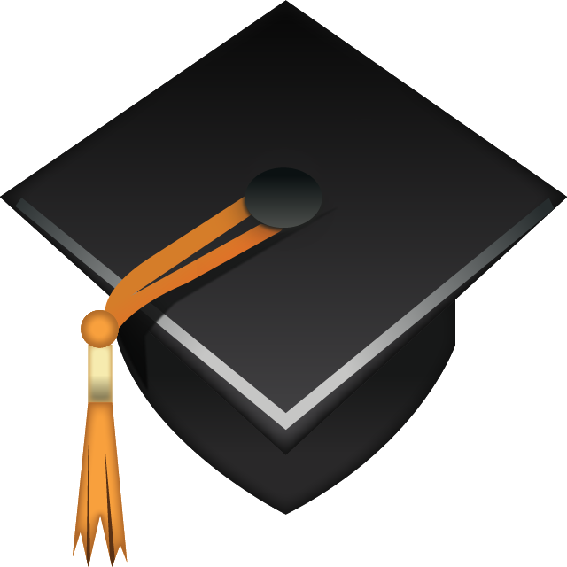 Picture Library Download Download Cap Emoji Icon Island - School Emoji Transparent Background (640x640), Png Download
