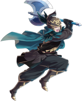 Axe Cavalier - Feh Lance Cavalier (340x388), Png Download