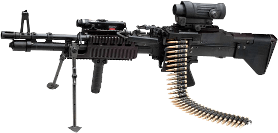 Rifle Transparent Png - M240 Bravo (550x279), Png Download