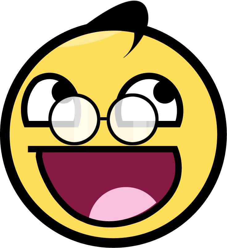 Awesome Smiley Face - Awesome Face (736x804), Png Download