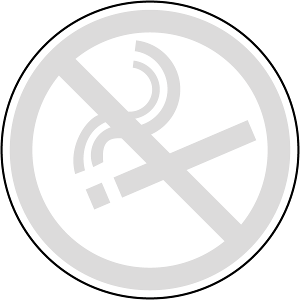 No Smoking Symbol Label - Symbol (600x600), Png Download