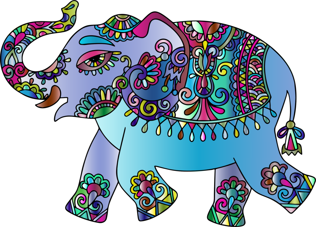 All Photo Png Clipart - Indian Elephant Art (1041x750), Png Download